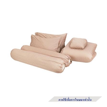 ชุดผ้าปูที่นอน 5 ฟุต 6 ชิ้น HOME LIVING STYLE HAZEL สี BROWN_1
