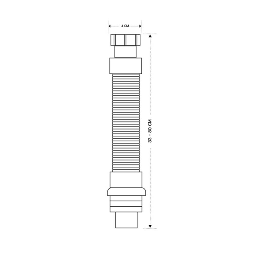 ท่อน้ำทิ้งอ่างล้างหน้าท่อย่น DONMARK GL-5309