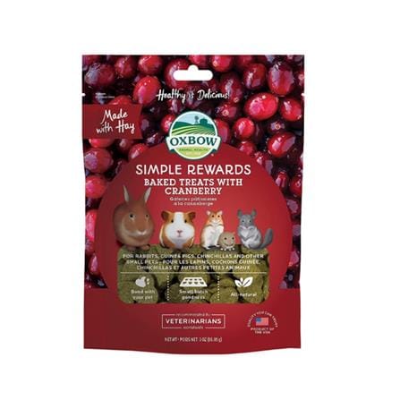 ขนมสัตว์ฟันแทะ OXBOW BAKED TREATS WITH CRANBERRY 3 ออนซ์_0