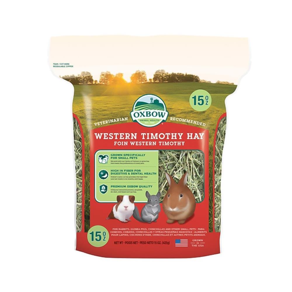 หญ้าแห้งสำหรับสัตว์ฟันแทะ OXBOW WESTERN TIMOTHY 425 ก.