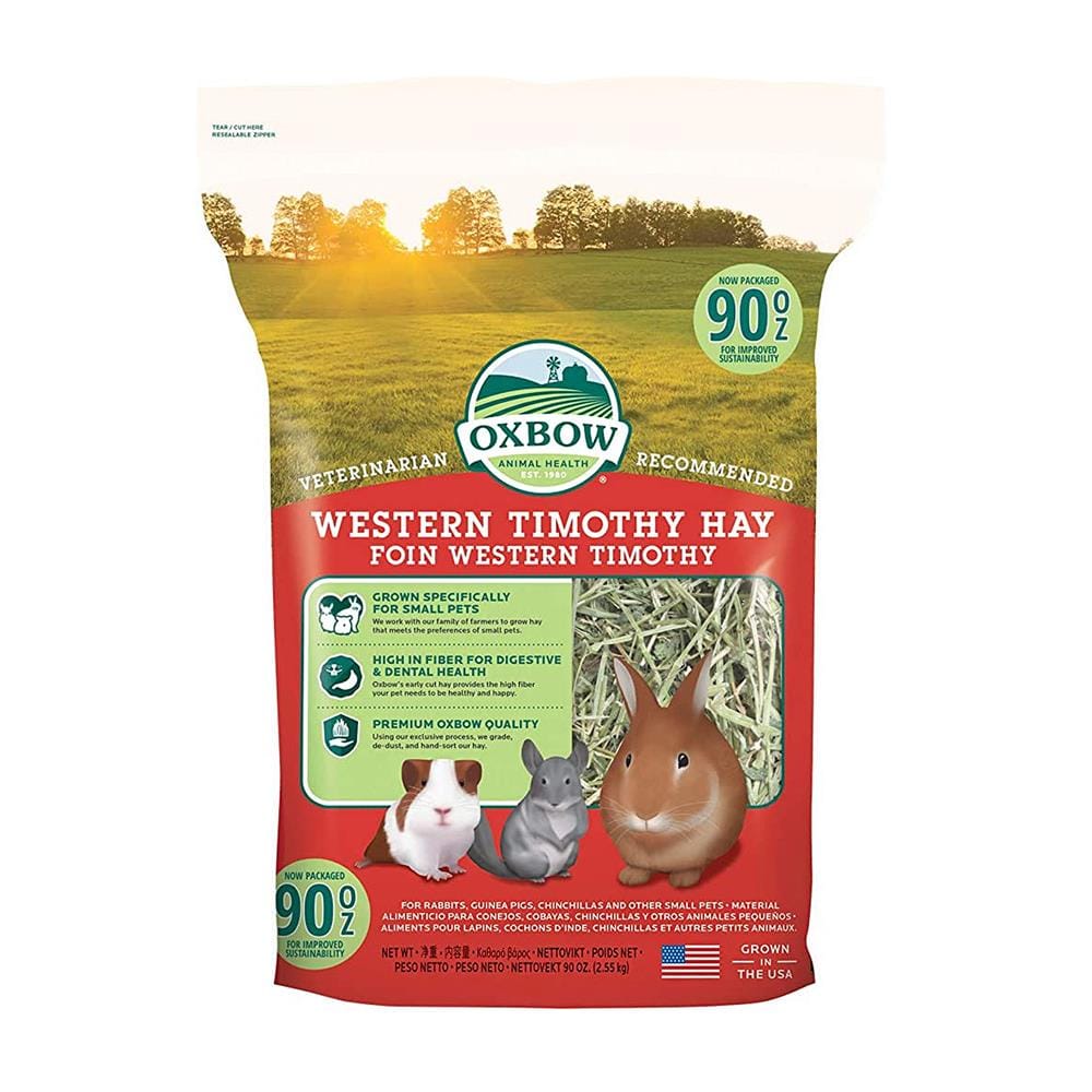 หญ้าแห้งสำหรับสัตว์ฟันแทะ OXBOW WESTERN TIMOTHY 90 ออนซ์
