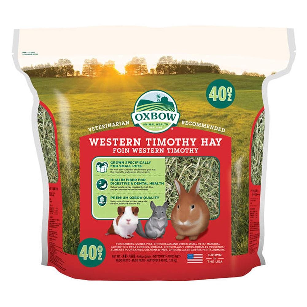 หญ้าแห้งสำหรับสัตว์ฟันแทะ OXBOW WESTERN TIMOTHY 40 ออนซ์