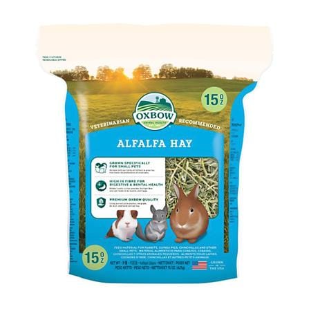 หญ้าแห้งสำหรับสัตว์ฟันแทะ OXBOW ALFALFA NIBBLES 15 ออนซ์_0