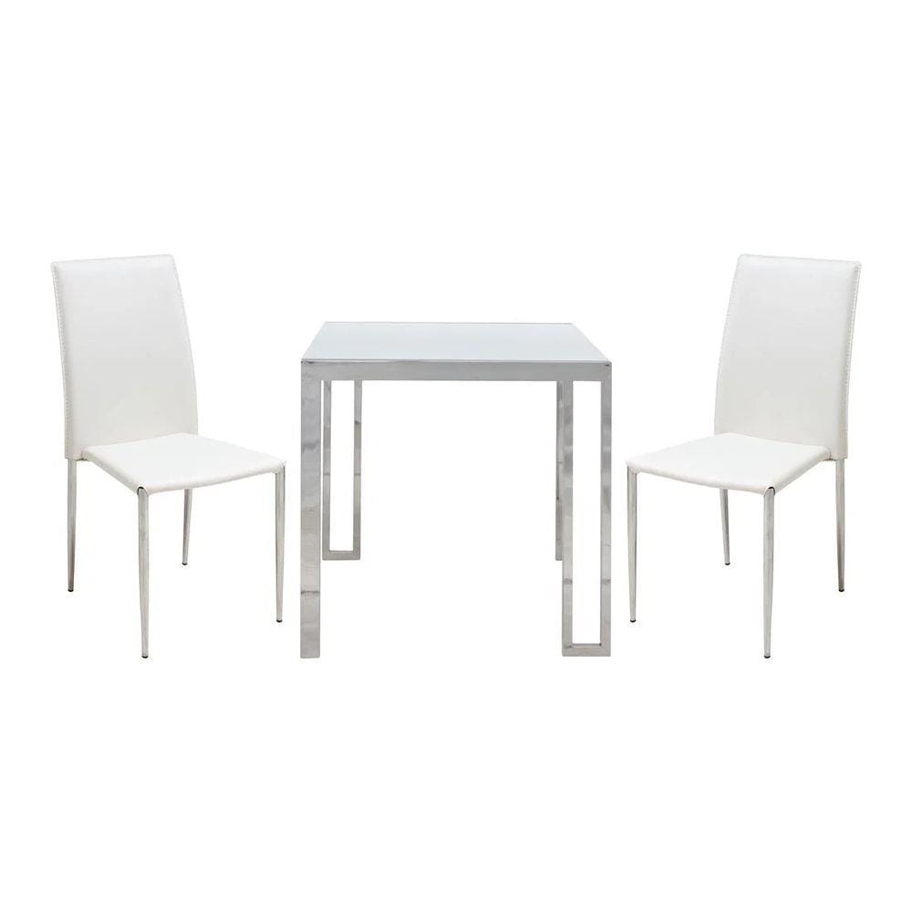 ชุดโต๊ะทานข้าว 2 ที่นั่ง SB FURNITURE MONTIS/YINTA สีขาว