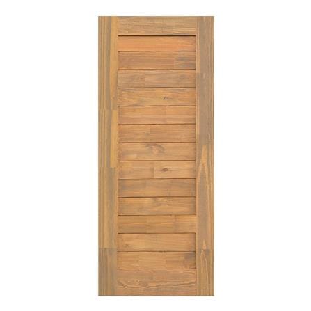 ประตูไม้สนนิวซีแลนด์ D2D ECO PINE-EZERO 29BJ 80X200 ซม. สี BURNT ASH ไม่เจาะลูกบิด_0