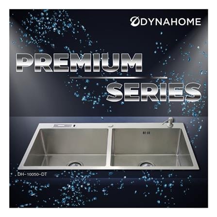 ซิงค์ฝัง 2 หลุม DYNA HOME DH10050DT สีเงิน_3