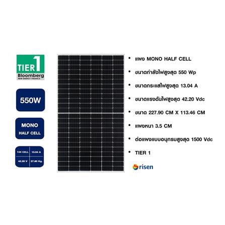 แผงโซลาร์เซลล์ MONOCRYSTALLINE HALF CELL RISEN 550 วัตต์_3