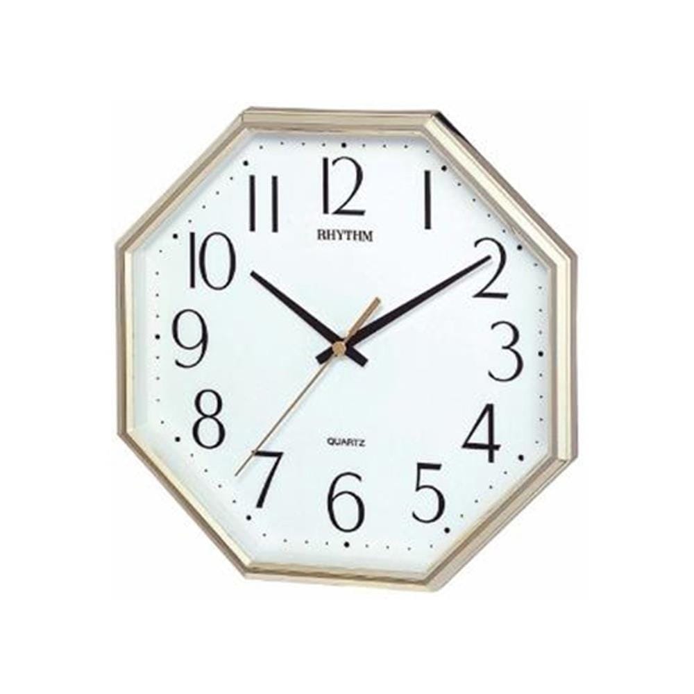 นาฬิกาแขวน RHYTHM CMG725BR18 9.5 นิ้ว สีทอง