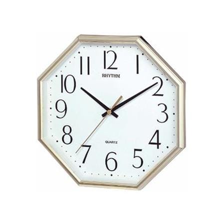 นาฬิกาแขวน RHYTHM CMG725BR18 9.5 นิ้ว สีทอง_0