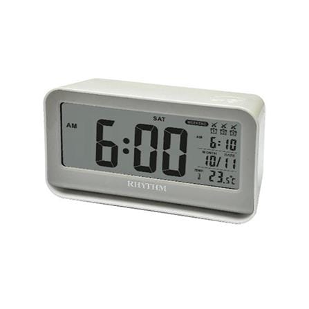 นาฬิกาดิจิทัล LED RHYTHM LCT097NR03 3X5.5 นิ้ว สีขาว_0