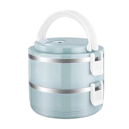 ปิ่นโตสเตนเลส 2 ชั้น HANSEN สีฟ้า_1