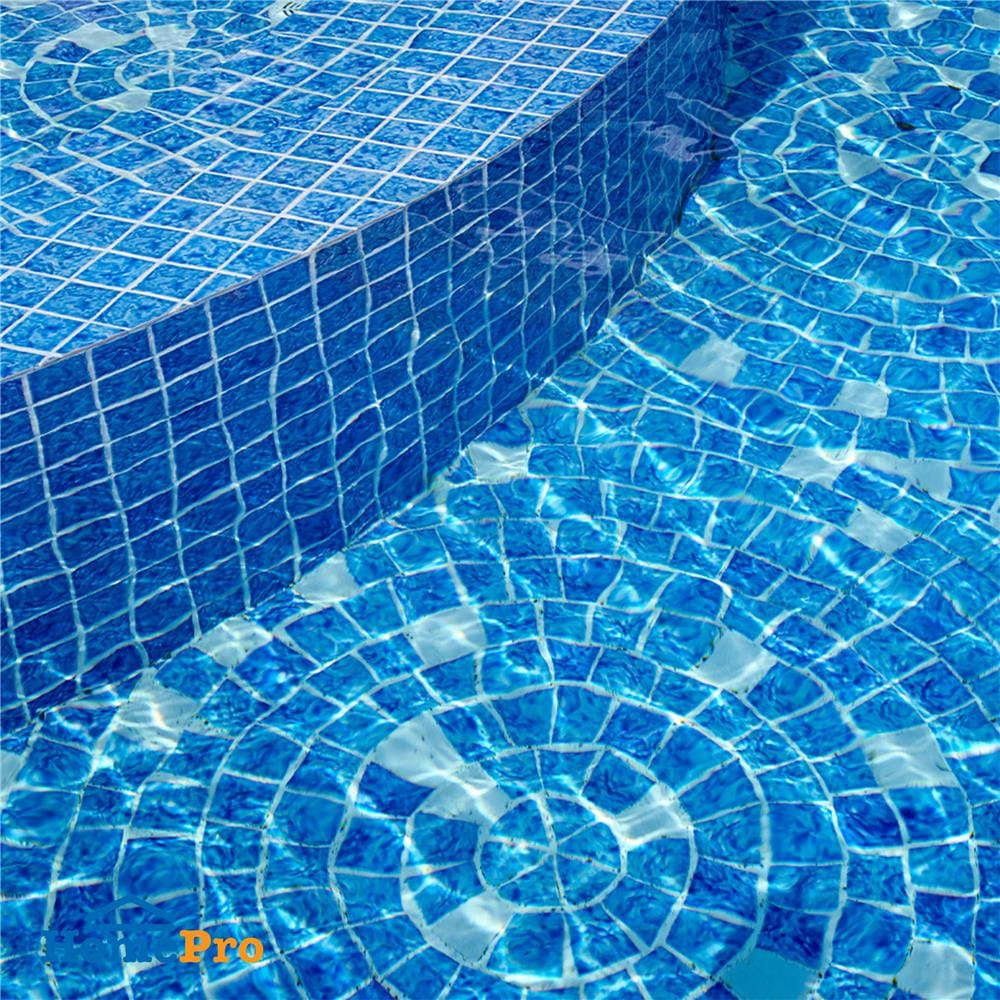 กระเบื้องสระว่ายน้ำสามเหลี่ยม 10x10ซม. KENZAI เปอร์เซีย ฮาวาเอี้ยน บลู 2