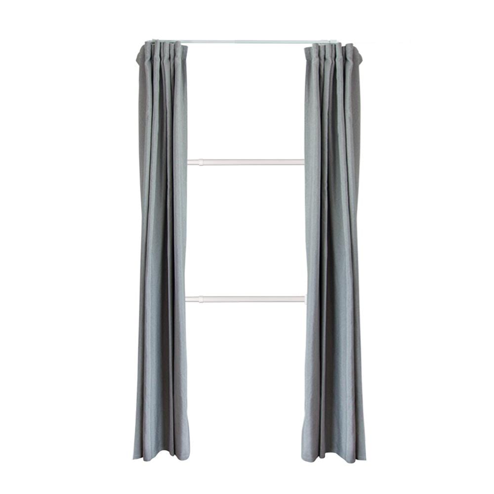 ราวแขวนผ้า 2 ราวแขวน TUGU R37PW-DG สีขาว