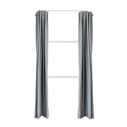 ราวแขวนผ้า 2 ราวแขวน TUGU R37PW-DG สีขาว
