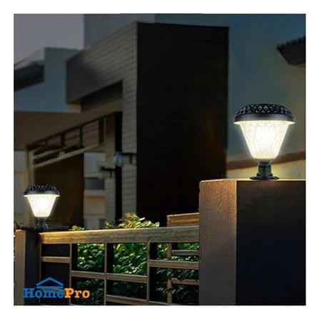 ไฟหัวเสา SOLAR PHILIPS BGC010 LED3/730 R GATE 2.1 วัตต์ WARM WHITE สีดำ_3