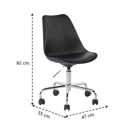 เก้าอี้สำนักงาน SB FURNITURE AXONA สีดำ_4