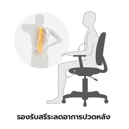 เก้าอี้สำนักงาน SB FURNITURE UNISON สีดำ_4