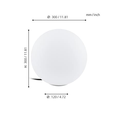 ไฟทางเดิน EGLO MODERN MONTEROLO 98101 สีขาว_2