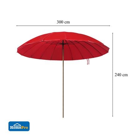 ร่มสนาม SPRING AM001 60X18 นิ้ว สีแดง_8