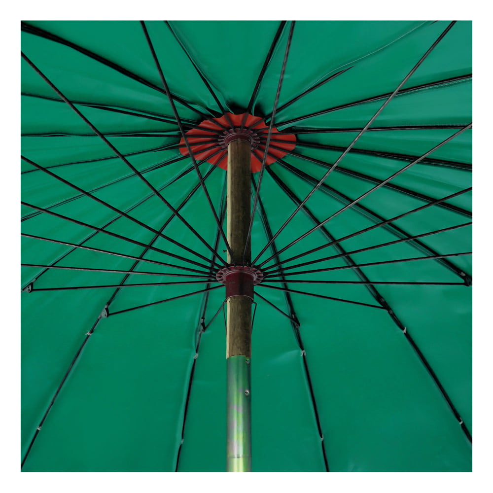 ร่มสนามหนังทรงกลม SPRING 7900AM-002 50x18 นิ้ว สีเขียว