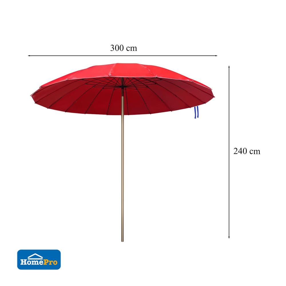 ร่มสนาม SPRING 7900AM-002 60X18 นิ้ว สีแดง
