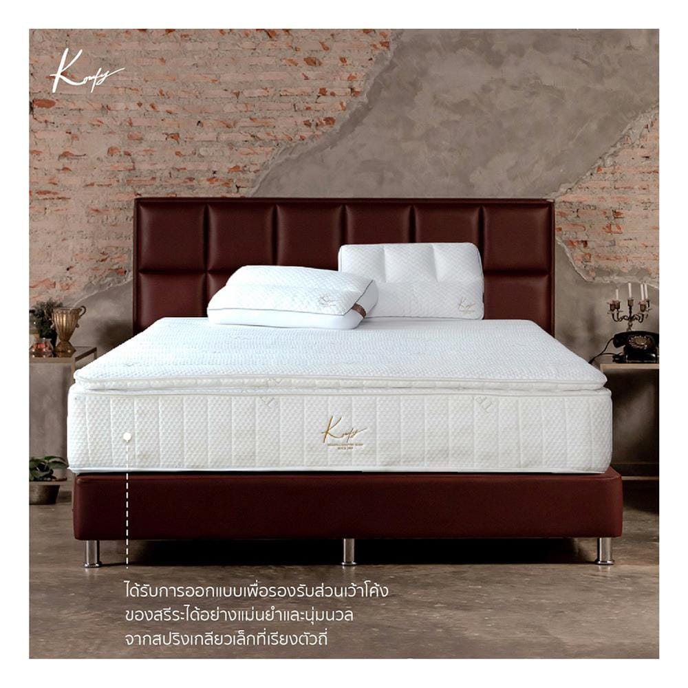 ที่นอนพ็อกเก็ตสปริง 3.5 ฟุต KOMFY รุ่น KLOUD KOSMO พร้อมชุดเครื่องนอน 5 ชิ้น