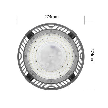 โคมไฮเบย์ LAMPTAN LED HIGH BAY UFO AERO 100 วัตต์ DAYLIGHT สีเทา_5