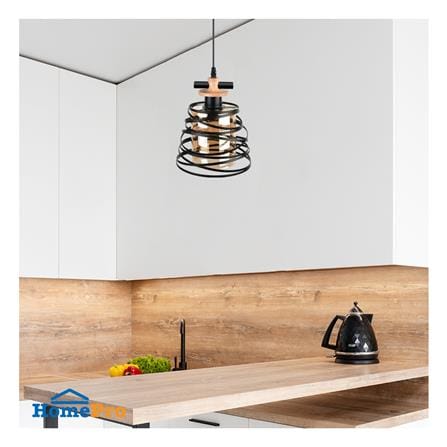 ไฟช่อ LUMAX MDL 01-02928 สีดำ/ชา/น้ำตาล 1 หัว_3