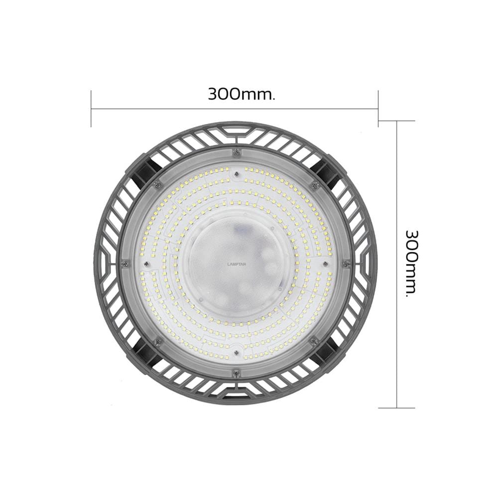 โคมไฮเบย์ LAMPTAN LED HIGH BAY UFO AERO 200 วัตต์ DAYLIGHT สีเทา