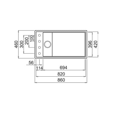 ซิงค์ฝัง 1 หลุม METRIX DIALOGO-ST-K86 สีดำ_2