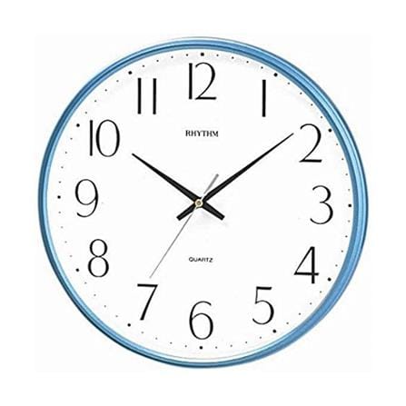 นาฬิกาแขวน RHYTHM CMG817NR04 12.5 นิ้ว สีฟ้า