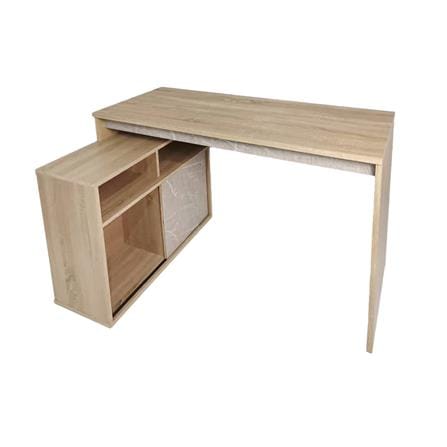 โต๊ะทำงาน ME LIVING 120 ซม. สี SOLID OAK/MARBLE GREY_0