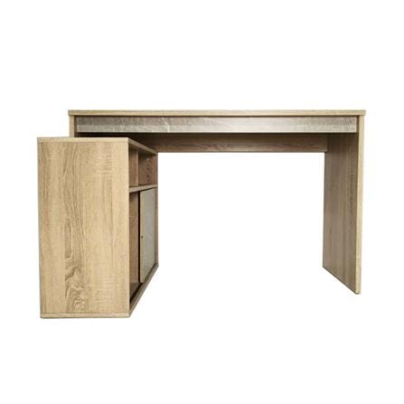 โต๊ะทำงาน ME LIVING 120 ซม. สี SOLID OAK/MARBLE GREY_1