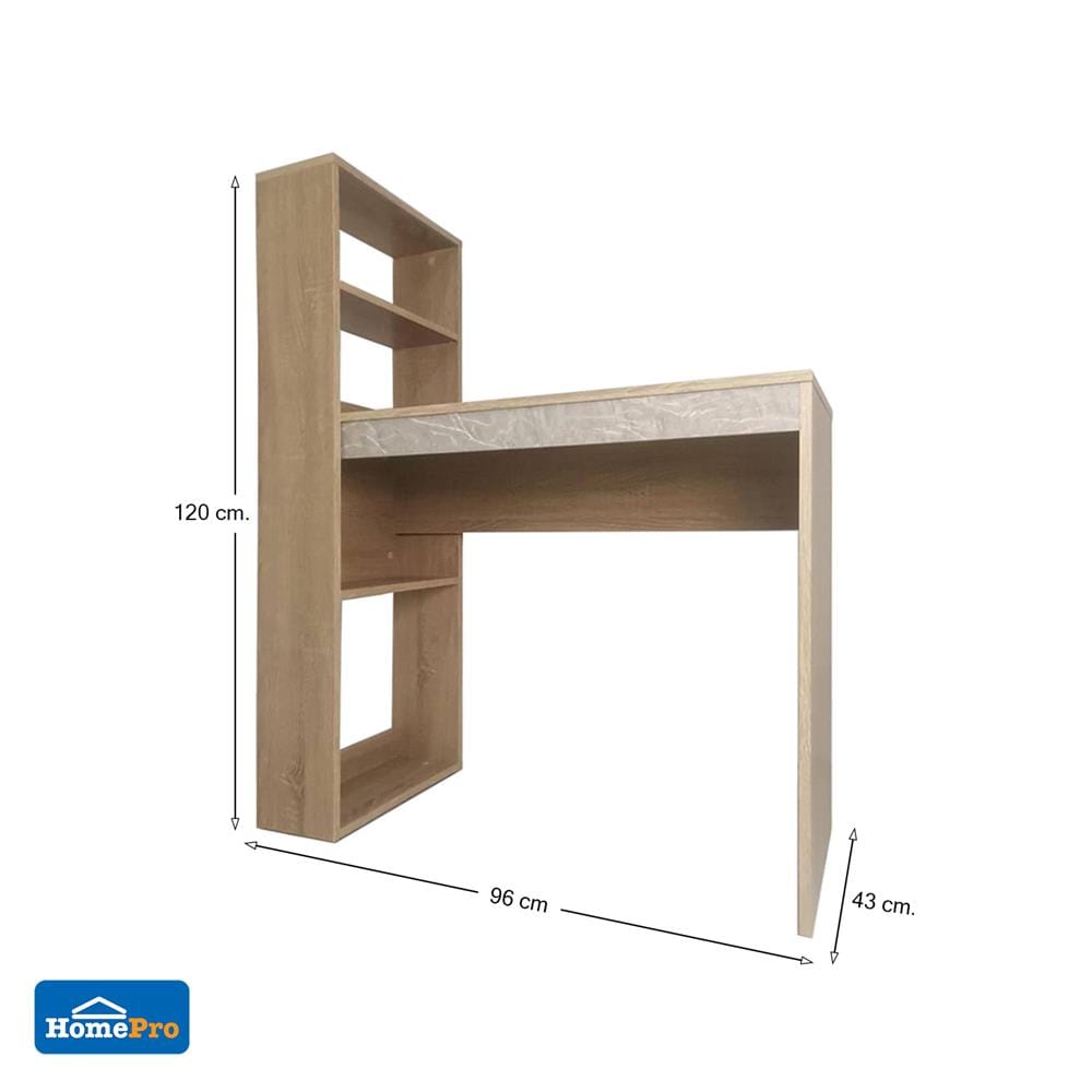 โต๊ะทำงาน ME LIVING 96 ซม. สี SOLID OAK/MARBLE