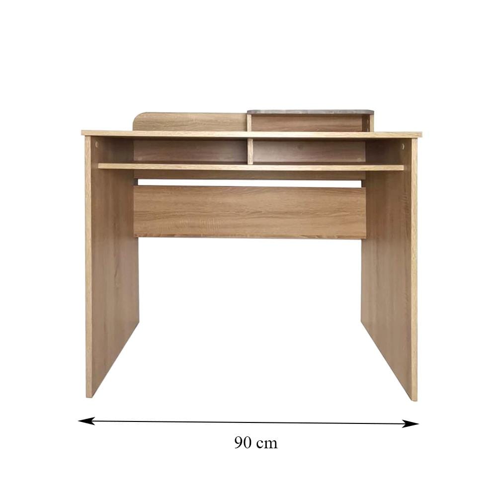 โต๊ะทำงาน ME LIVING 90 ซม. สี SOLID OAK/MARBLE GREY