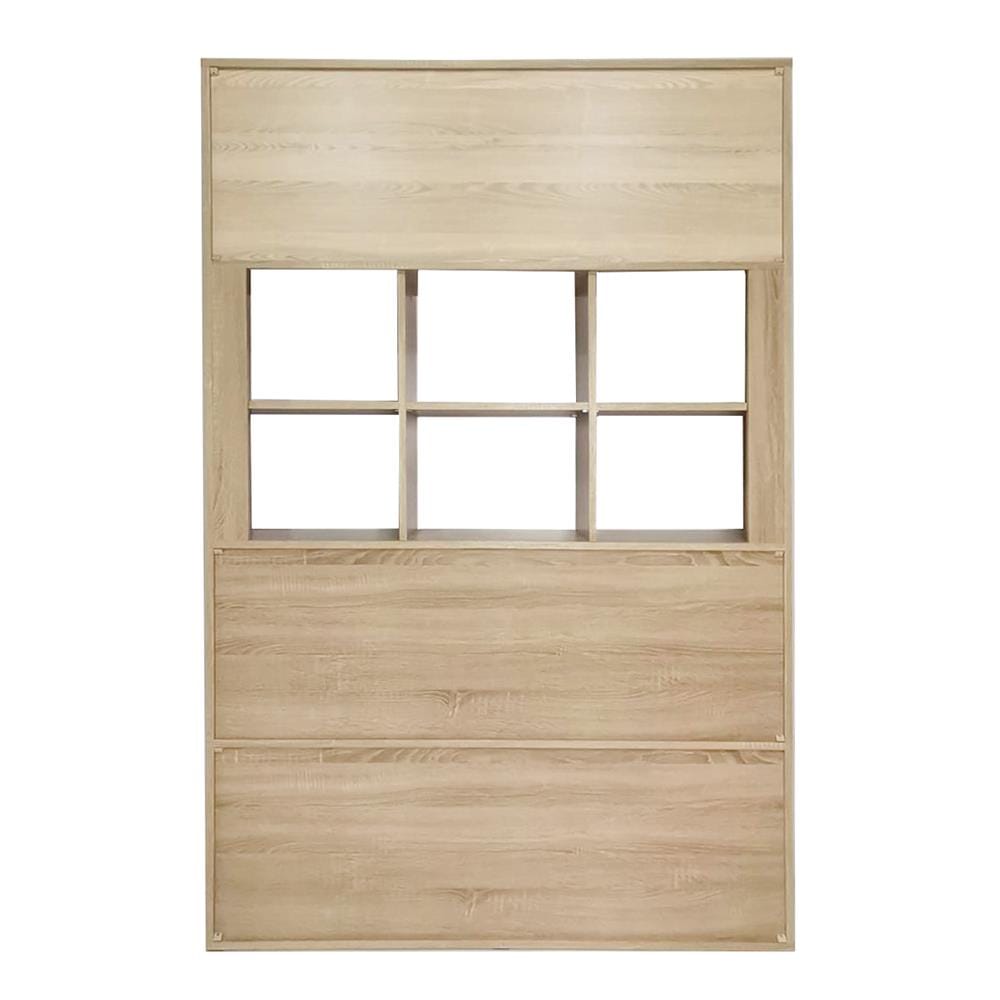 ชั้นวางของ 5 ชั้น ME LIVING สี SOLID OAK/MARBLE GREY