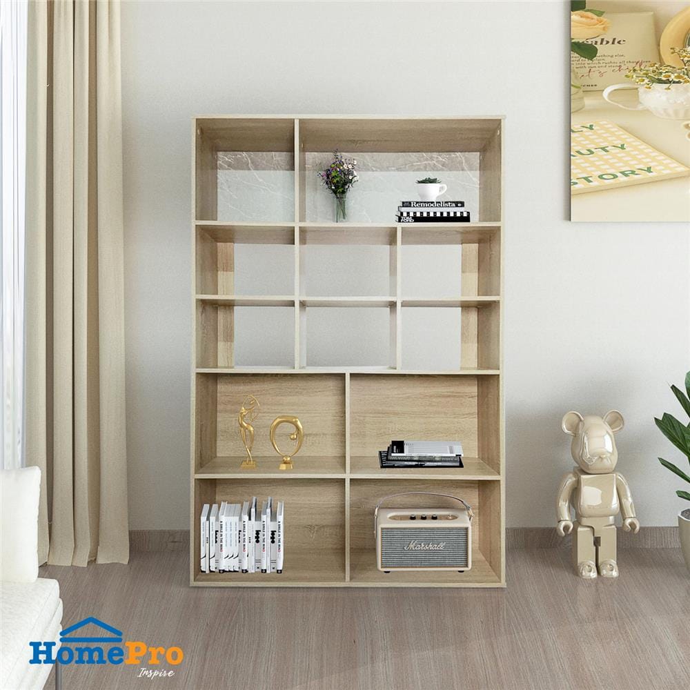 ชั้นวางของ 5 ชั้น ME LIVING สี SOLID OAK/MARBLE GREY