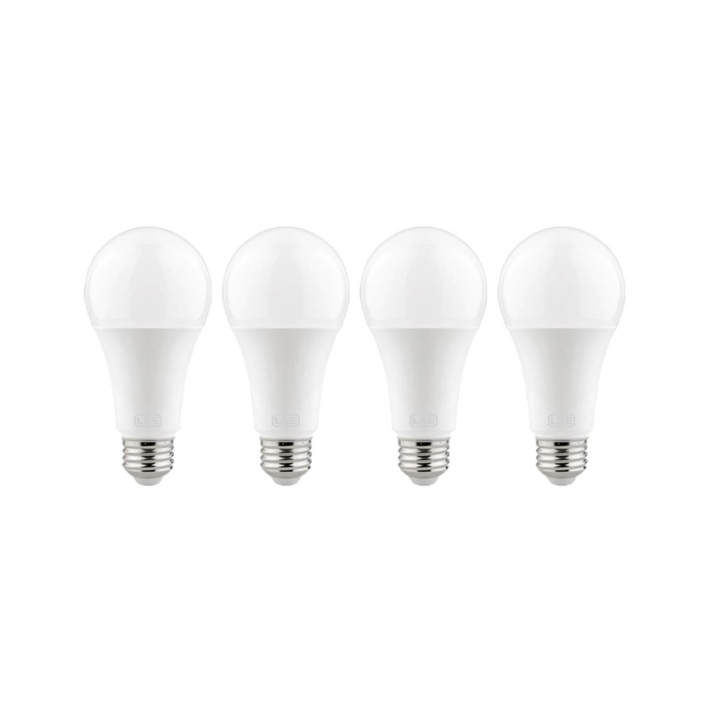 หลอด LED L&E A60 BULB 18 วัตต์ COOL WHITE E27 แพ็ก 4 ชิ้น