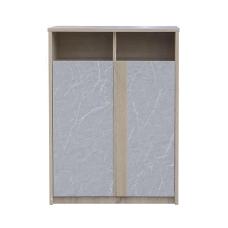 ตู้วางรองเท้า 12-15 คู่ ME LIVING สี SOLID OAK/MARBLE GREY_1