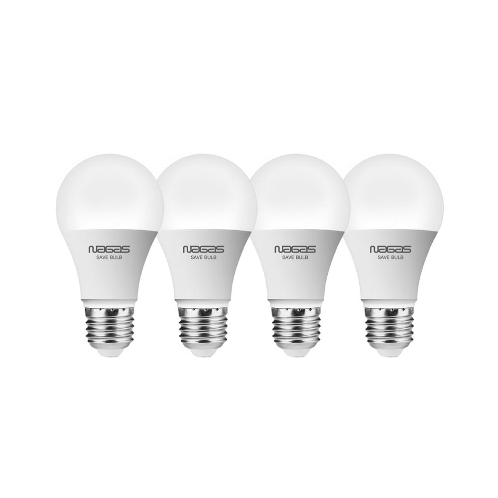 หลอด LED NAGAS SAVE BULB 9 วัตต์ DAYLIGHT E27 แพ็ก 4 ชิ้น
