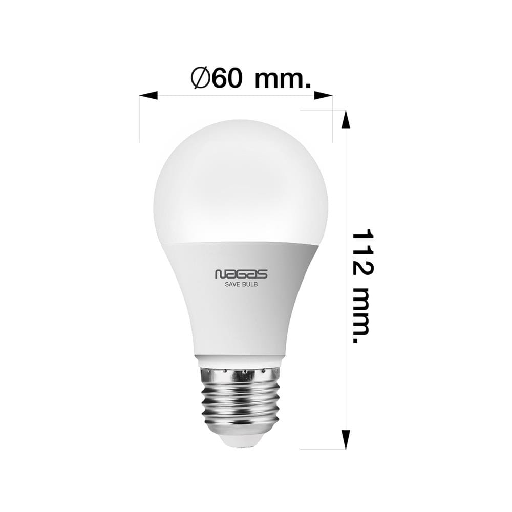 หลอด LED NAGAS SAVE BULB 9 วัตต์ DAYLIGHT E27 แพ็ก 4 ชิ้น