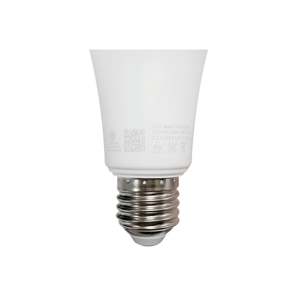 หลอด LED L&E A60 BULB 18 วัตต์ DAYLIGHT E27 แพ็ก 4 ชิ้น