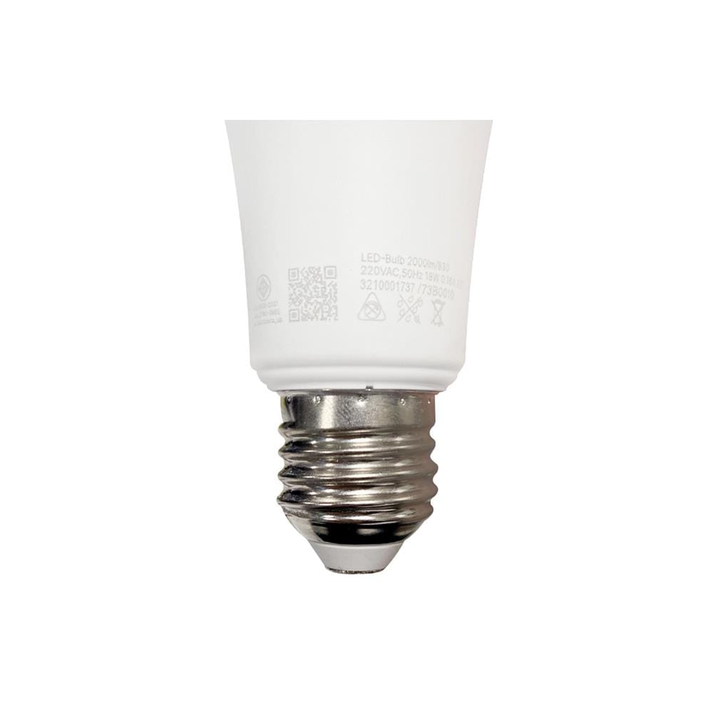 หลอด LED L&E A60 BULB 18 วัตต์ WARM WHITE E27 แพ็ก 4 ชิ้น