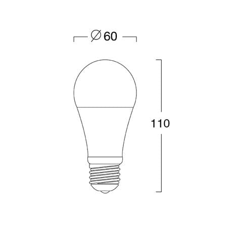 หลอด LED L&E A60 BULB 18 วัตต์ WARM WHITE E27 แพ็ก 4 ชิ้น_5