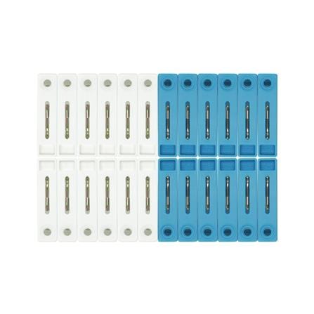 กิ๊บหนีบผ้า PLIM LUCKY สีขาว/ฟ้า แพ็ก 24 ชิ้น_2