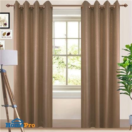 ผ้าม่าน EYELET HOME LIVING STYLE PROTEA UV 140X220 ซม. สีน้ำตาล_5