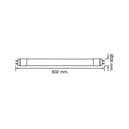 หลอด LED สั้น LEKISE T8 PERFECT SE 9 วัตต์ DAYLIGHT G13_3