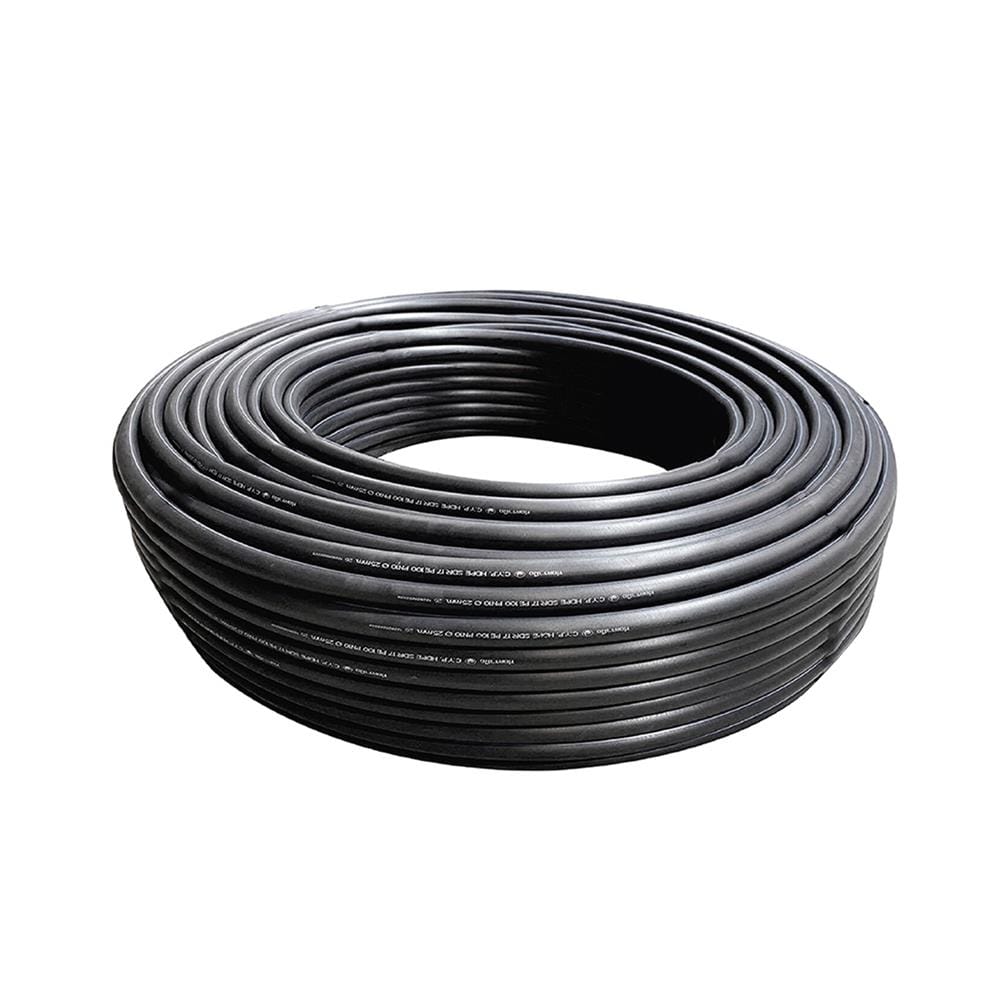 ท่อ HDPE คาดฟ้า ตรามือ PN10 PE100 25 มม. X 200 ม.