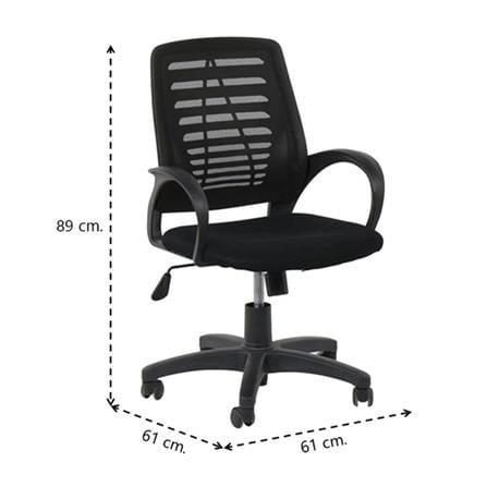 เก้าอี้สำนักงาน SB FURNITURE LARRY สีดำ_5