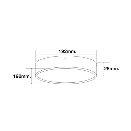ดาวน์ไลท์ LED HI-TEK HFLEPS18WB 7.5 นิ้ว 18 วัตต์ WARM WHITE สีดำ_5